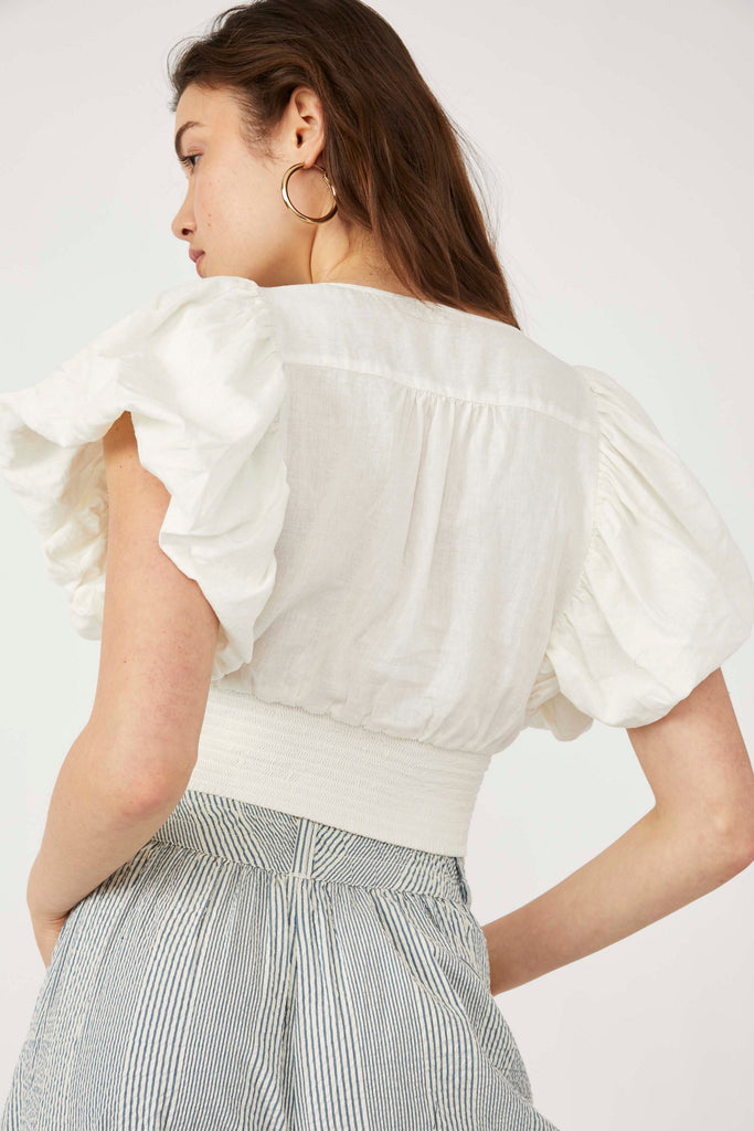 Free People Cant Get Enough Wrap Top