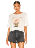Hey There Cowboy Crop Oversized Tee